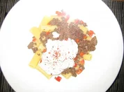 Rezept: Pasta mit Hackfleisch und türkischem Joghurt Pasta mit Hackfleisch und türkischem Joghurt - Rezept