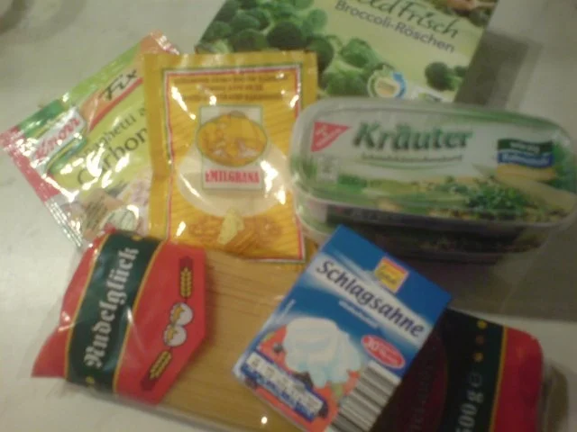 spaghetti an brokkoli-rahm mit kasslerstreifen - Rezept - Bild Nr. 2