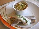 Matjes mit Zitronen-Schmand und Kartoffelgratin - Rezept