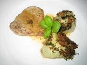Scaloppine con finocchi al forno - Kalbschnitzel mit überbackenem Fenchel - Rezept