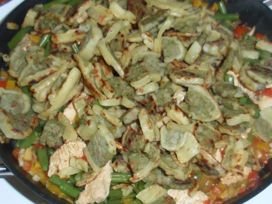 Herzhafte Maultaschen-Puten-Gemüse-Pfanne - Rezept - Bild Nr. 13