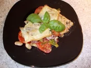 Tomatenauflauf mit Bohnen und Kapernäpfeln - Rezept