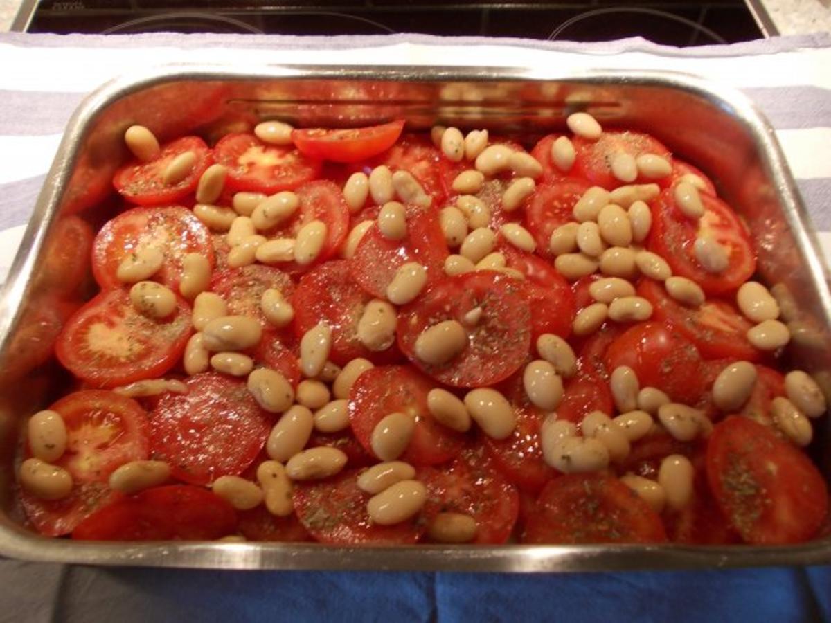 Tomatenauflauf mit Bohnen und Kapernäpfeln - Rezept - Bild Nr. 7