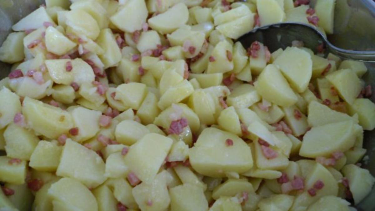 Kartoffelsalat mit Ei und Schinken - Rezept - Bild Nr. 2