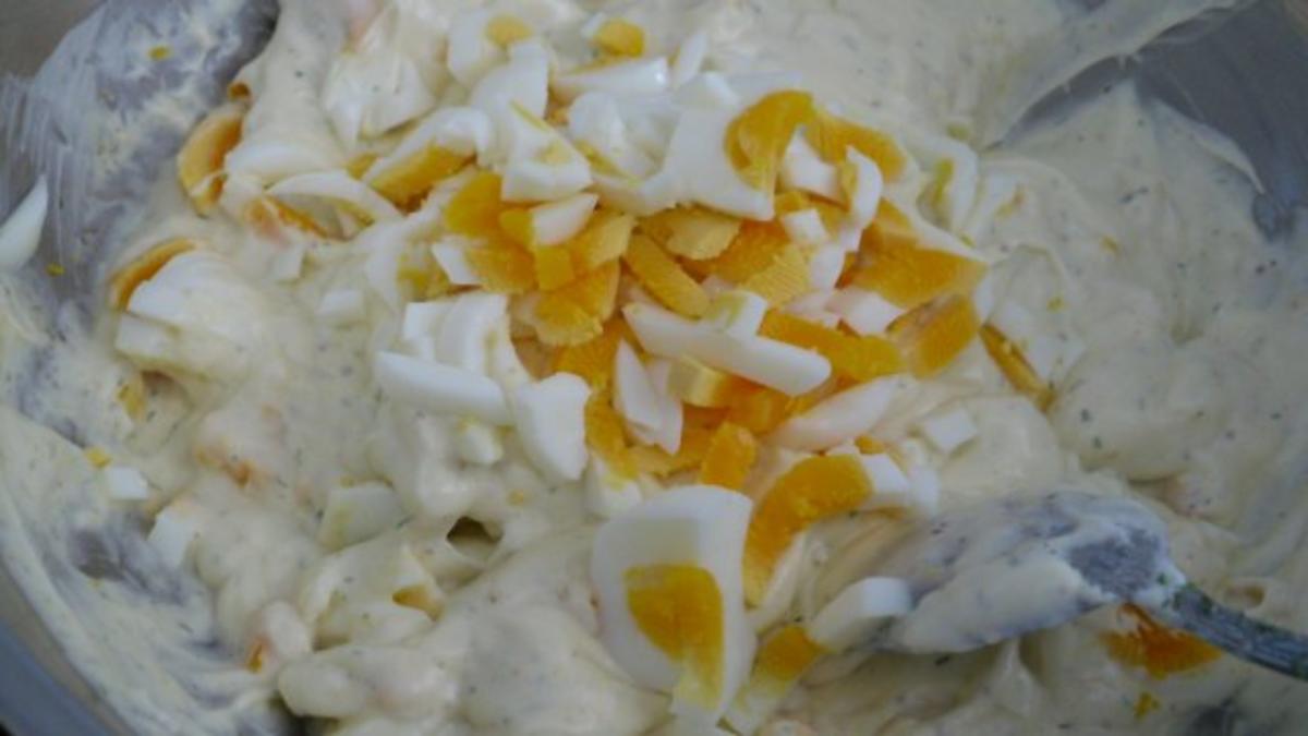 Kartoffelsalat mit Ei und Schinken - Rezept - Bild Nr. 3