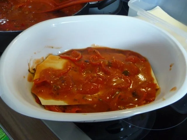 Pasta : Paprika - Tomaten - Lasagne - Rezept - Bild Nr. 11
