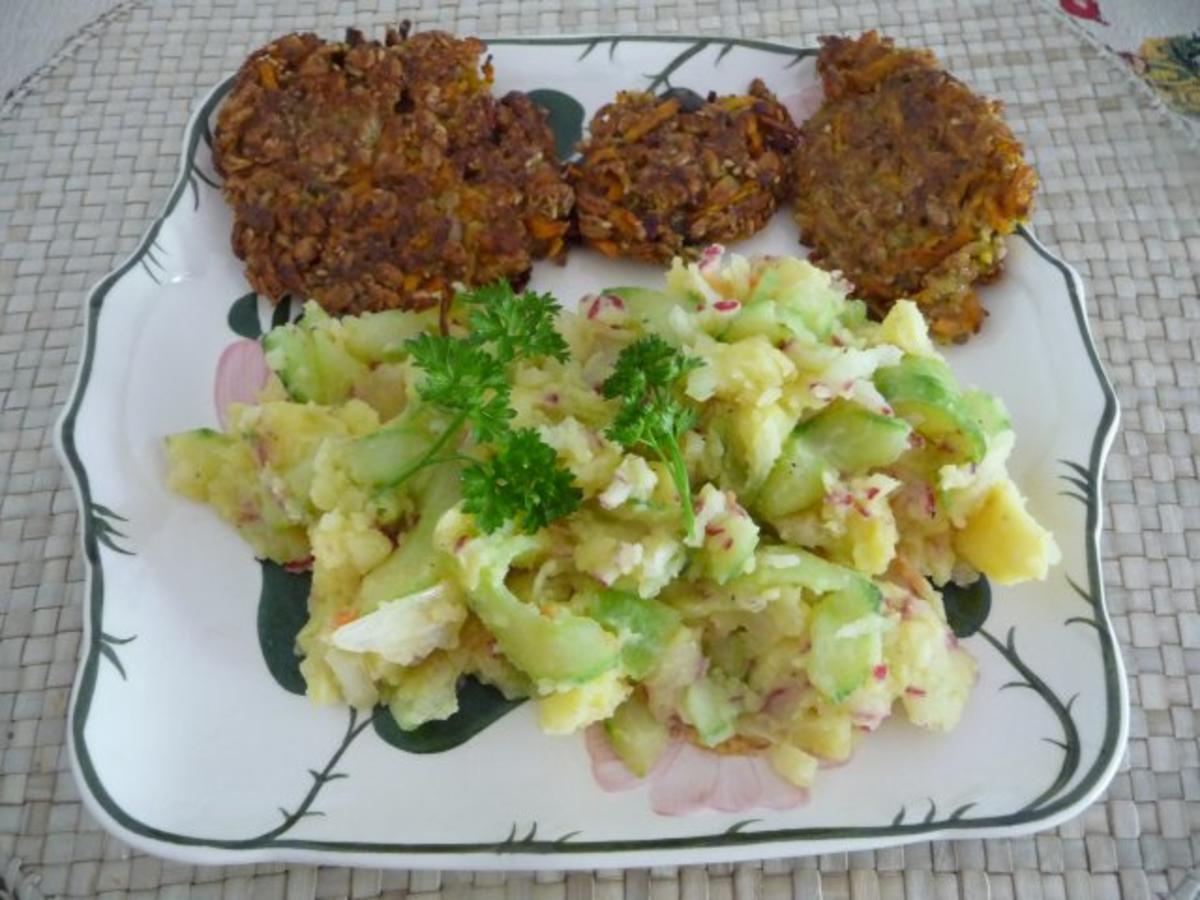 Salat : Kartoffel-Radieschen-Gurken-Salat - Rezept