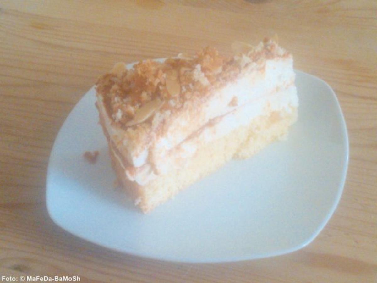Mandel-Torte mit Aprikosen-Mascarpone-Creme - Rezept - Bild Nr. 4