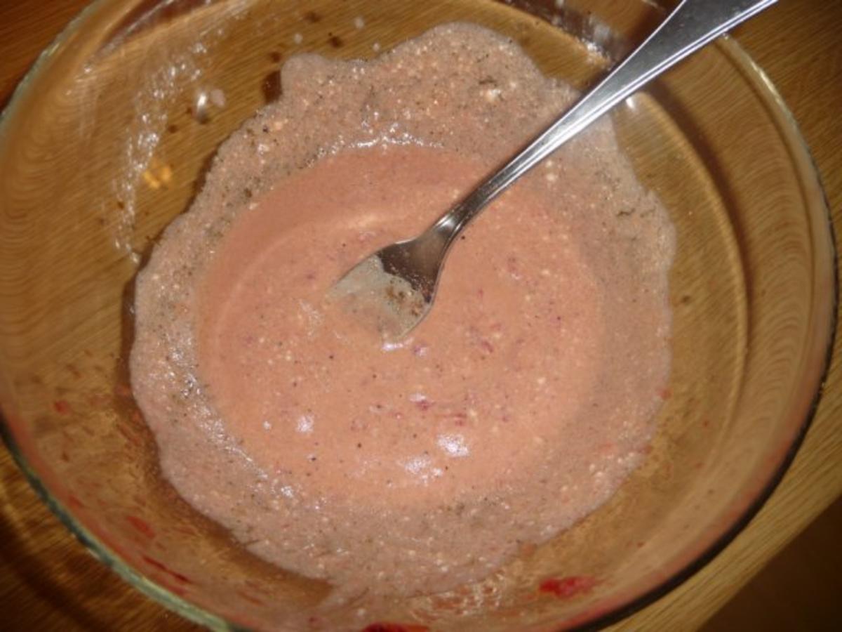 Blattsalat mit Erdbeer-Joghurt Dressing - Rezept - Bild Nr. 3