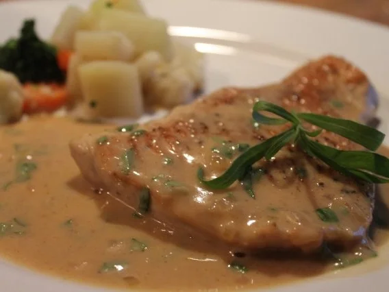 Putenschnitzel mit Senfsauce - Rezept