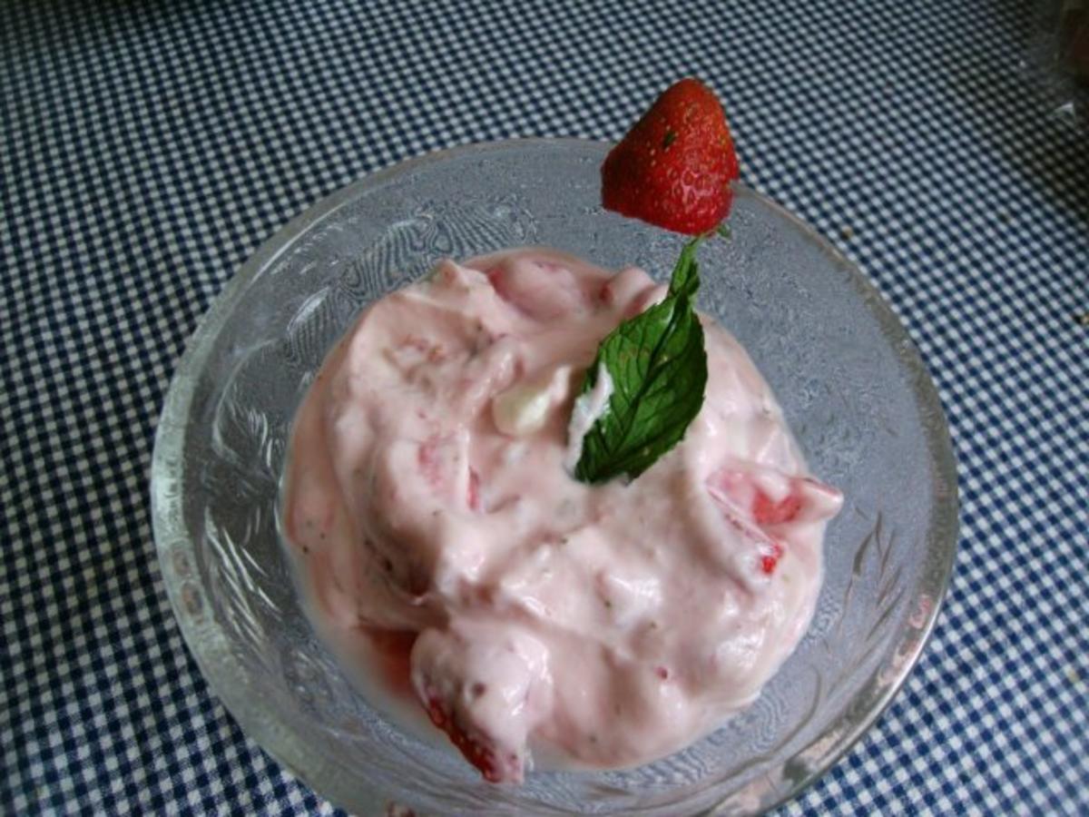 Erdbeerjoghurtquark mit Minze - Rezept - Bild Nr. 4