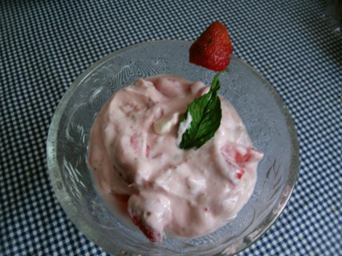 Erdbeerjoghurtquark mit Minze - Rezept - Bild Nr. 5
