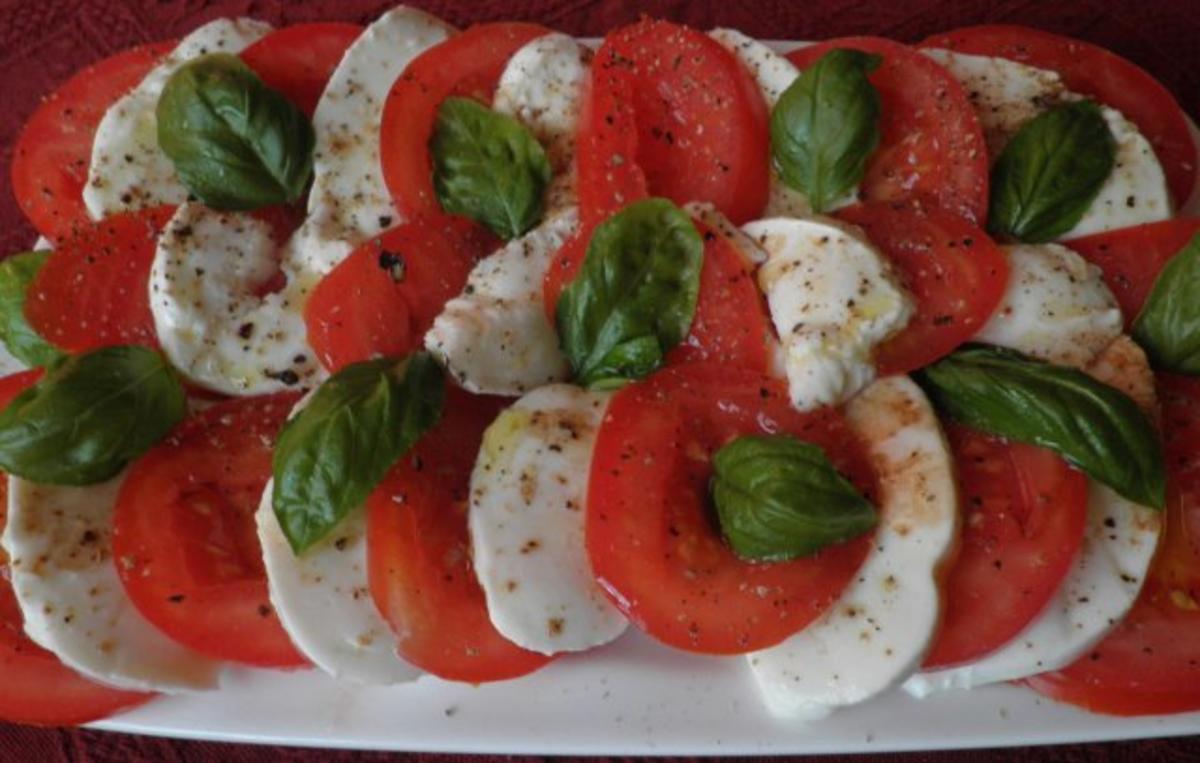Tomate mit Mozarella ... - Rezept - Bild Nr. 2