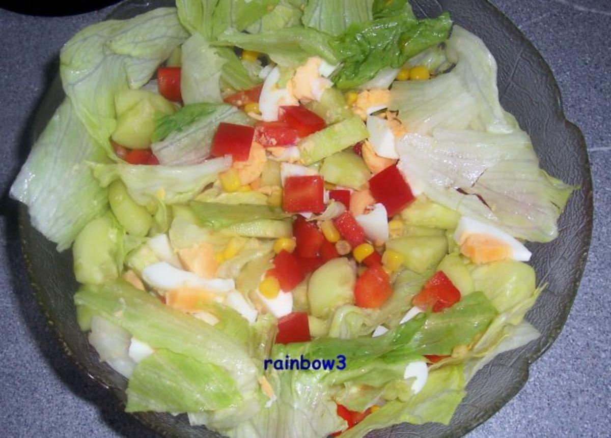 Salat: Bunter Salat mit Thunfisch und Dressing - Rezept - Bild Nr. 3