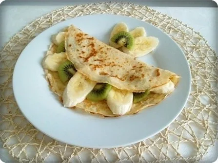 Rezept: Crêpes mit Kiwi und Banane Bild Nr. 13 Crêpes mit Kiwi und Banane - Rezept - Bild Nr. 13