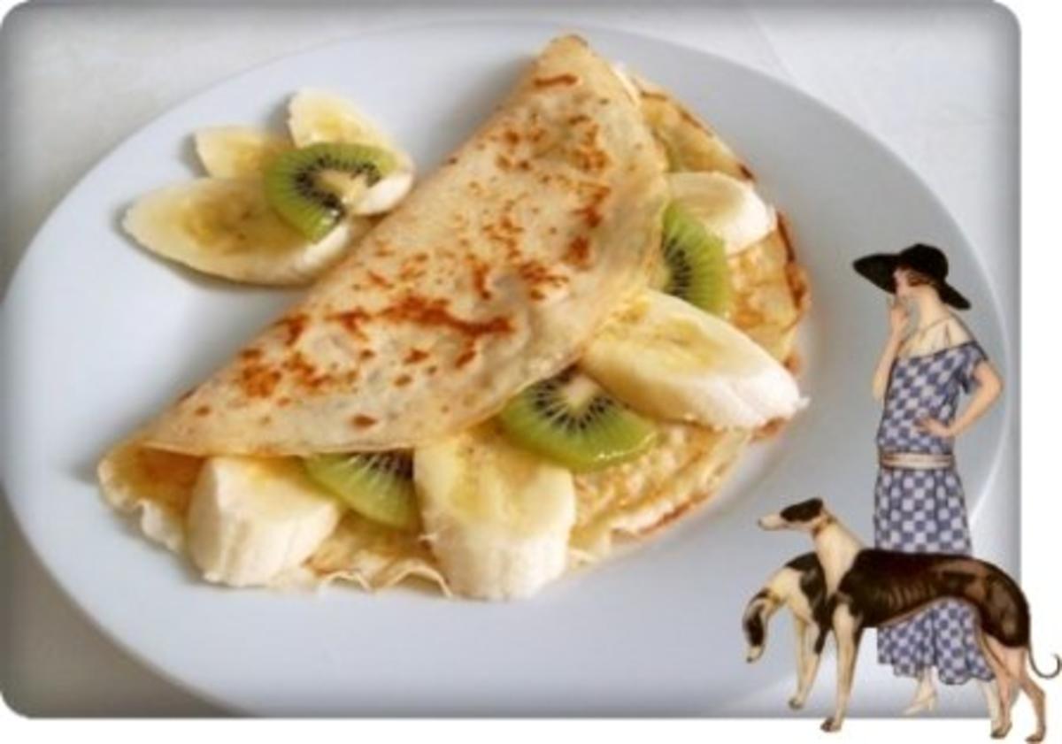 Bilder für Crêpes mit Kiwi und Banane - Rezept