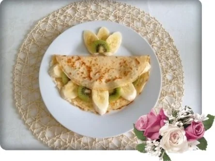 Rezept: Crêpes mit Kiwi und Banane Bild Nr. 15 Crêpes mit Kiwi und Banane - Rezept - Bild Nr. 15