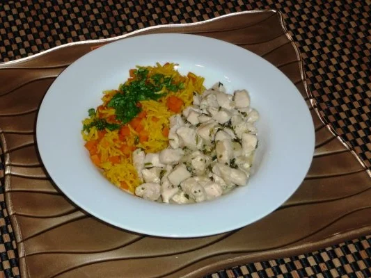 Putenbrust in Honig-Senfsoße mit Möhren-Basmatireis - Rezept - Bild Nr. 2