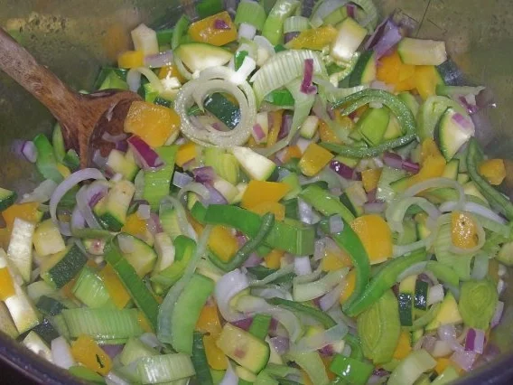 Mediterrane Gemüse-Lachs-Lasagne - Rezept - Bild Nr. 4