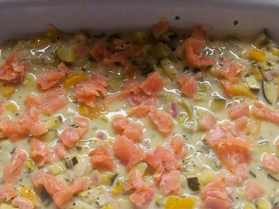 Mediterrane Gemüse-Lachs-Lasagne - Rezept - Bild Nr. 8