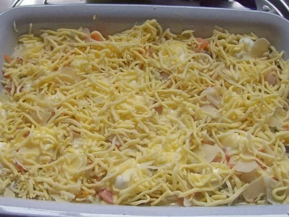 Mediterrane Gemüse-Lachs-Lasagne - Rezept - Bild Nr. 12