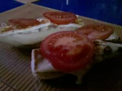 Rezept: Abendbrot: Überbackenes Baguettbrötchen Abendbrot: Überbackenes Baguettbrötchen - Rezept