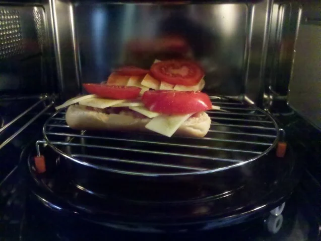 Abendbrot: Überbackenes Baguettbrötchen - Rezept - Bild Nr. 6