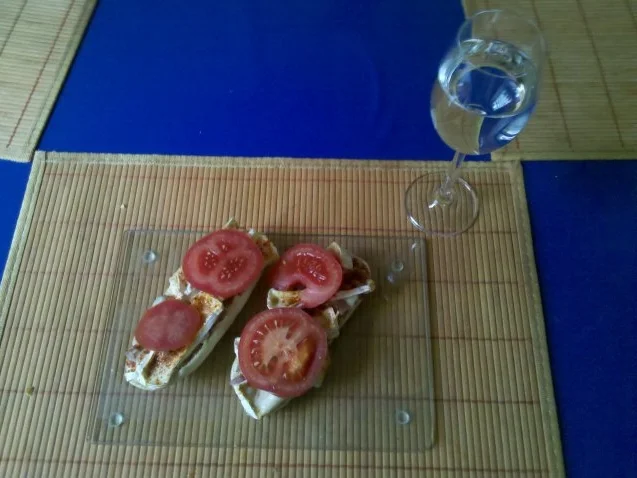 Abendbrot: Überbackenes Baguettbrötchen - Rezept - Bild Nr. 11