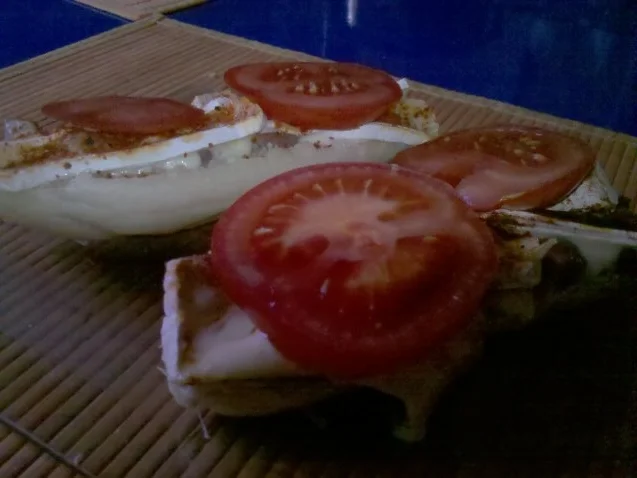 Abendbrot: Überbackenes Baguettbrötchen - Rezept - Bild Nr. 15