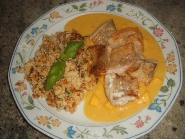 Fisch: Fisch-Nuggets in Mangosoße - Rezept