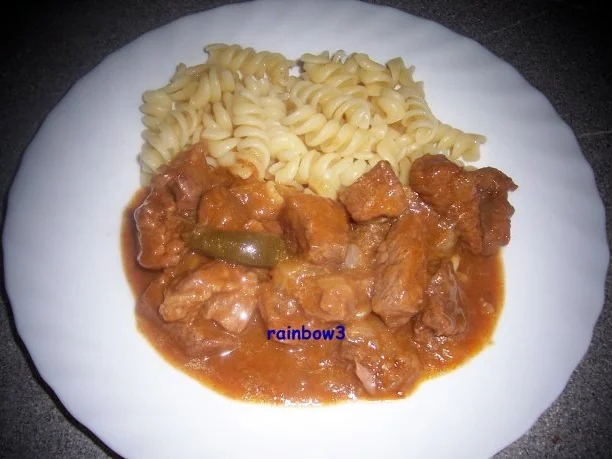 Kochen: Rind-Gulasch, leicht scharf - Rezept - Bild Nr. 6