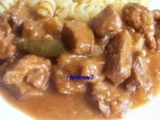 Kochen: Rind-Gulasch, leicht scharf - Rezept