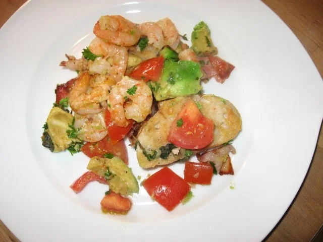 Sommerliches Garnelen Gratin - Rezept