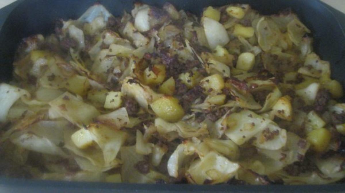 Kartoffel-Kraut-Hack-Auflauf - Rezept - Bild Nr. 7