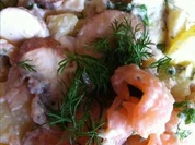 Kartoffelsalat mit Räucher- Lachs.. - Rezept
