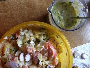 Rezept: Kartoffelsalat mit Räucher- Lachs.. Bild Nr. 4 Kartoffelsalat mit Räucher- Lachs.. - Rezept - Bild Nr. 4