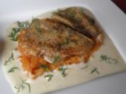 Rezept: Zander auf Paprikakraut mit Rieslingsoße Zander auf Paprikakraut mit Rieslingsoße - Rezept