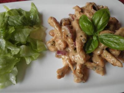 Rezept: Putengeschnetzeltes mit Sherry ... Putengeschnetzeltes mit Sherry ... - Rezept
