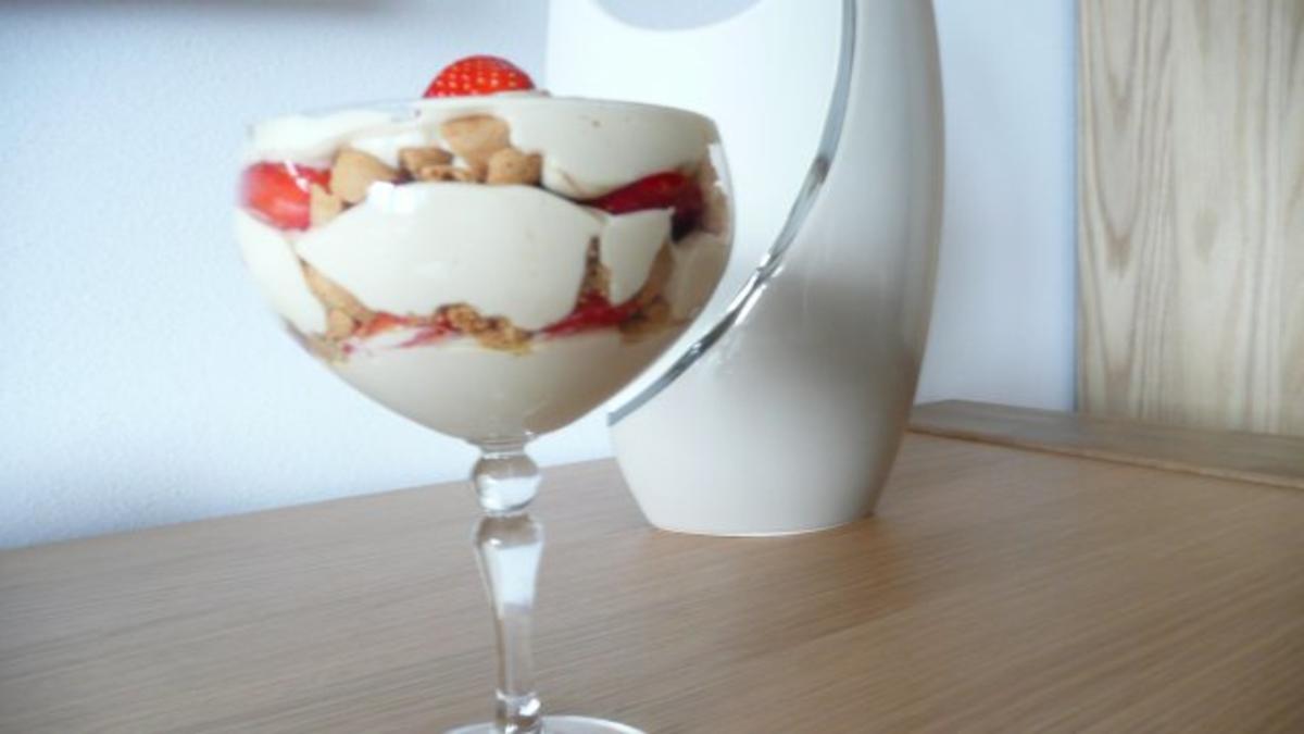 Cappuccinocreme mit Erdbeeren - Rezept - Bild Nr. 2