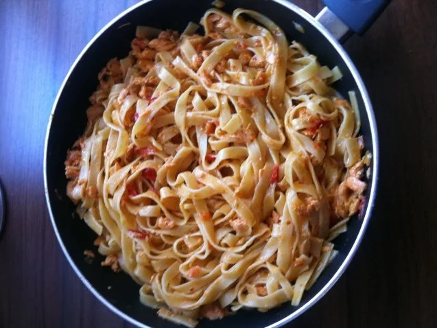 Tagliatelle mit Lachs - Rezept