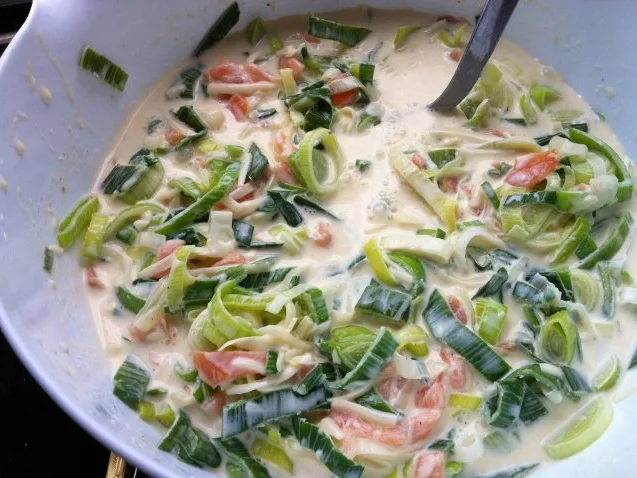 Lauch-Lachskuchen - Rezept - Bild Nr. 2