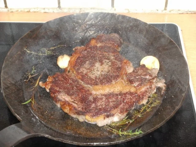 Fleisch: Rumpsteak mit gebratener Zucchinie - Rezept - Bild Nr. 3