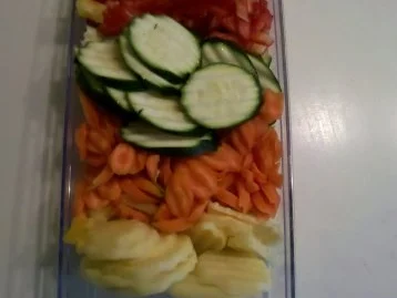 Rezept: Fleisch: Mariniertes Nackenkotelett im mediteranem Gemüsebett Bild Nr. 5 Fleisch: Mariniertes Nackenkotelett im mediteranem Gemüsebett - Rezept - Bild Nr. 5