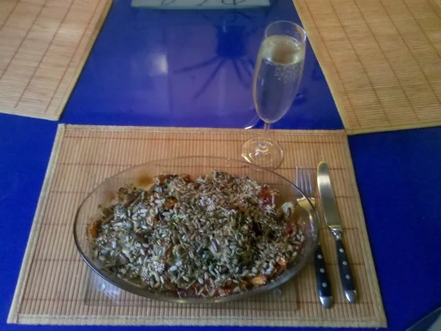 Rezept: Fleisch: Mariniertes Nackenkotelett im mediteranem Gemüsebett Bild Nr. 12 Fleisch: Mariniertes Nackenkotelett im mediteranem Gemüsebett - Rezept - Bild Nr. 12