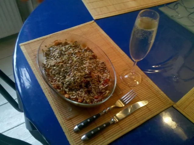 Rezept: Fleisch: Mariniertes Nackenkotelett im mediteranem Gemüsebett Bild Nr. 13 Fleisch: Mariniertes Nackenkotelett im mediteranem Gemüsebett - Rezept - Bild Nr. 13