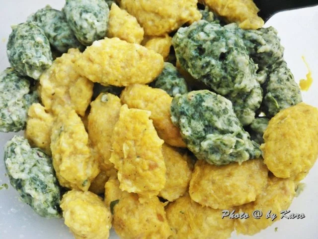 Nocken .. Parmesan Möhren - Emmentaler Spinat mit Salbeibutter - Rezept - Bild Nr. 4