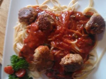 Tonno palle di Spaghetti pomodore - Rezept - Bild Nr. 3