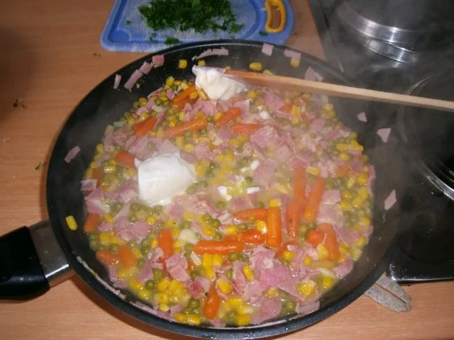 bunte Gemüsepfanne mit Nudeln - Rezept - Bild Nr. 6