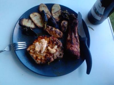 Rezept: R I B S & C H I P S oder Bones der Knochenjäger-Teller R I B S & C H I P S oder Bones der Knochenjäger-Teller - Rezept