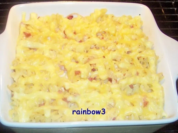 Kochen: Schinken-Nudeln in Sahne-Sauce, überbacken - Rezept - Bild Nr. 3